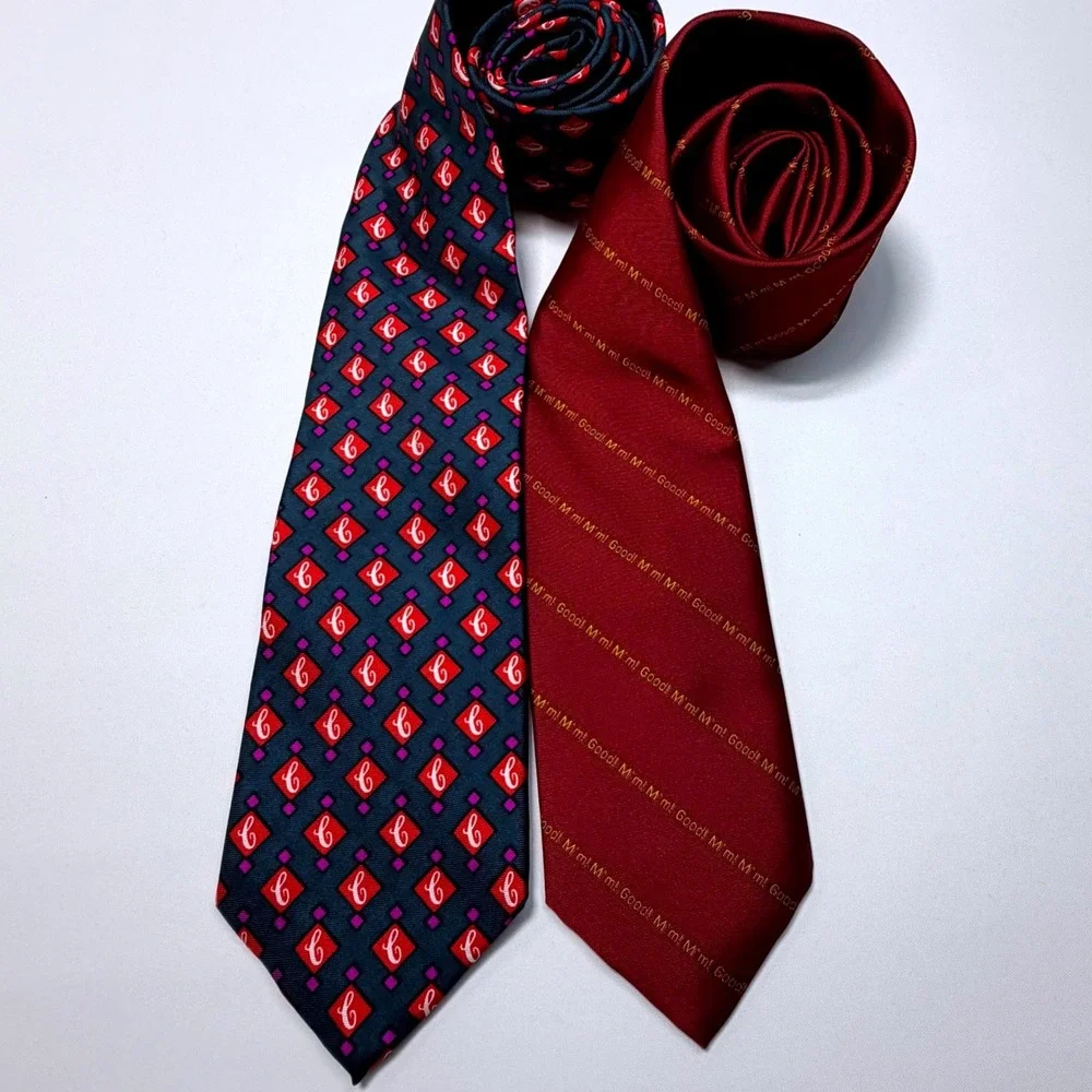 Vintage‎ Campbell Soup Necktie Set Mm! Mm! Good Silk Chelsea LTD Promo